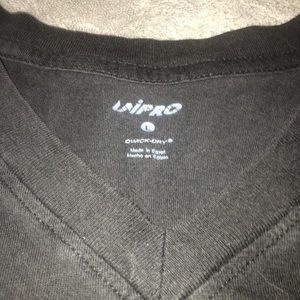 Black V-neck T-shirt